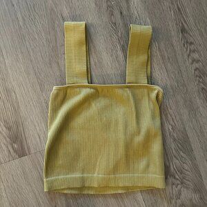 Ribbed Tank Top Olive Green Dynamic - One Size